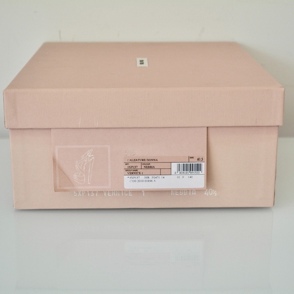 NEW AUTHENTIC MIU MIU  SLING BACK PLATFORM PATENT LEATHER PUMPS - Picture 9 of 9